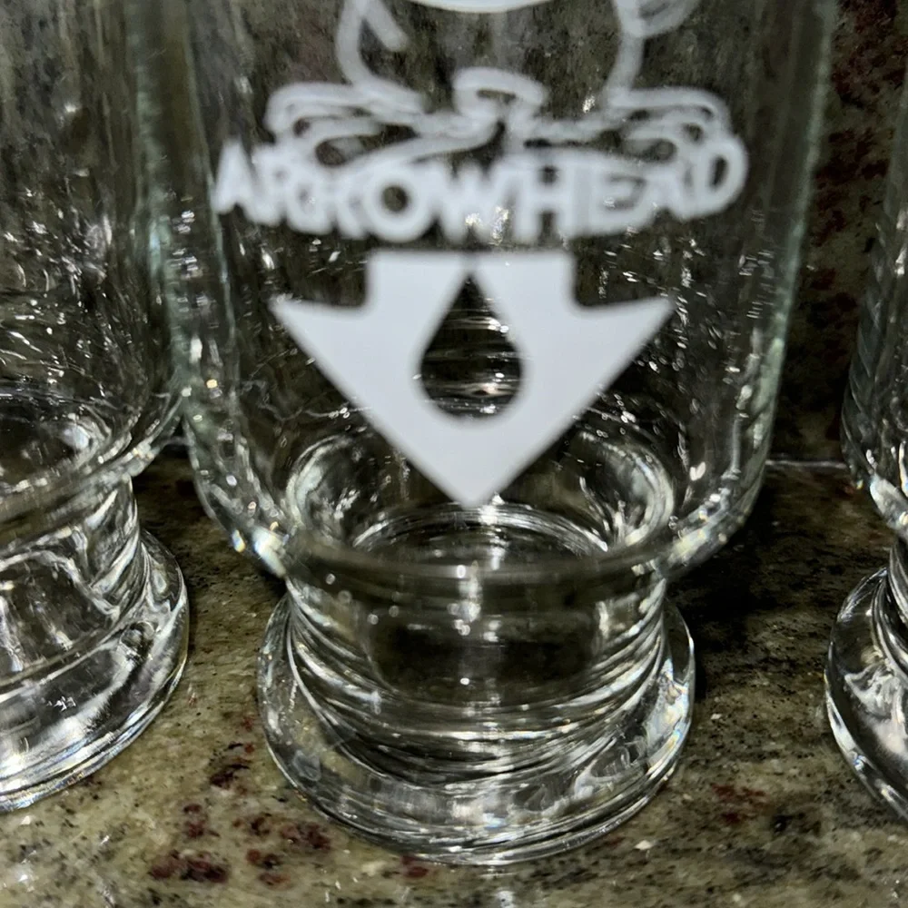 Arrowhead X Olympics 1984 Etched Sam the Olympic Eagle Glasses 6 Understated